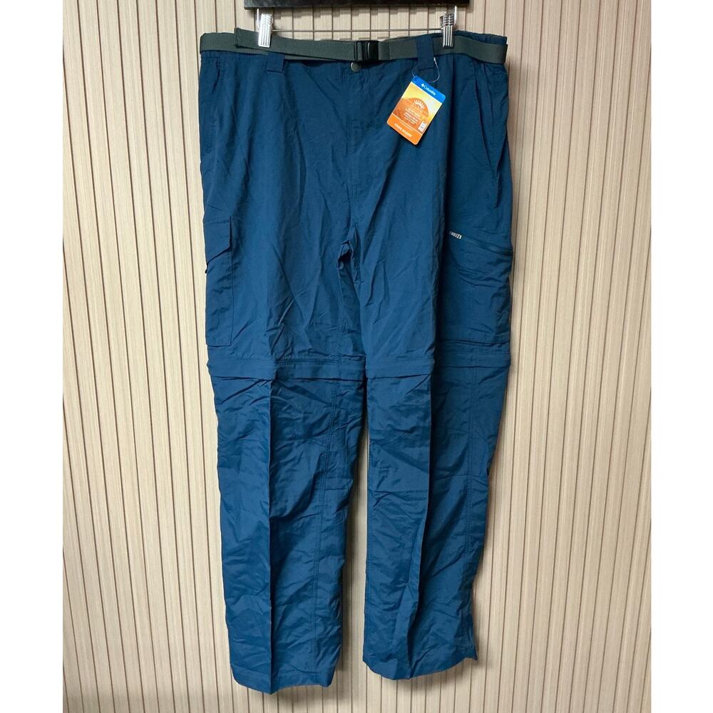 Columbia Silver Ridge Convertible Pants Blue Mens Size 42W x 34L